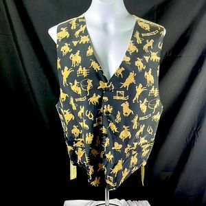 NNick and Nora, western style ladies vest, size Large
